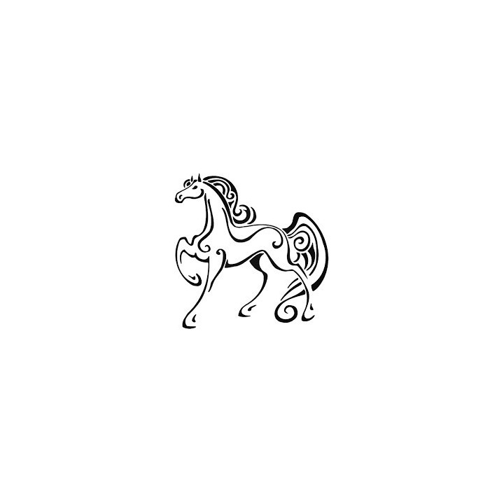 Tribal Horse Stickers – Celtic Swirl Equestrian Decals (2-Pack)