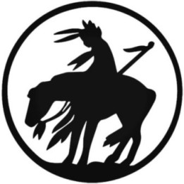 Native American Warrior Horseback Stickers – Western Decals (2-Pack)