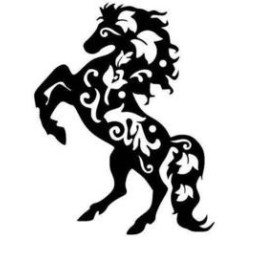 Horse Tribal Stickers – Rearing Horse Decals (2-Pack)