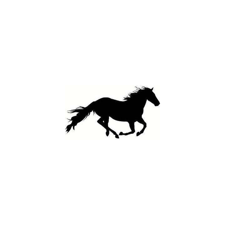Horse Silhouette Stickers – Galloping Horse Decals (2-Pack)