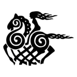 Celtic Horse & Rider Stickers – Norse Knotwork Decals (2-Pack)