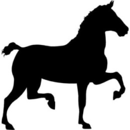 Horse Silhouette Stickers – Equestrian Decals (2-Pack)