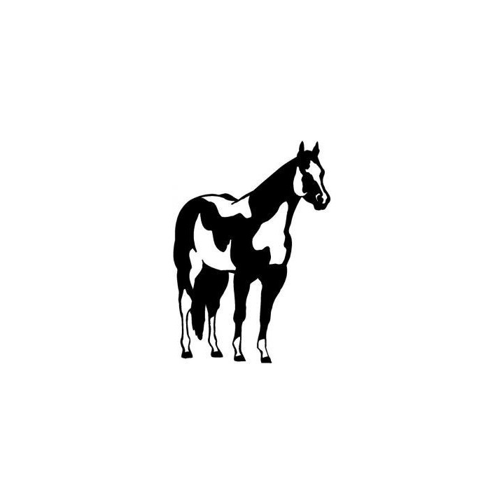 Horse Stickers – Standing Horse Silhouette Decals (2-Pack)