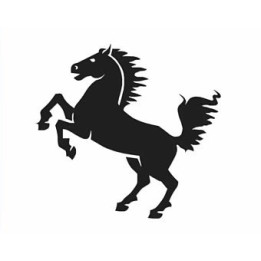 Rearing Horse Stickers – Equestrian Silhouette Decals (2-Pack)