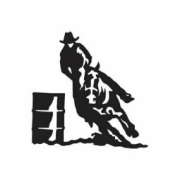 Barrel Racing Stickers – Cowgirl Rodeo Horse Decals (2-Pack)