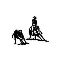 Reining Horse Stickers – Western Cowboy Decals (2-Pack)