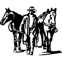 Cowboy & Horses Stickers – Western Equestrian Decals (2-Pack)