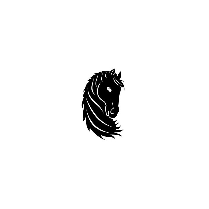 Horse Head Stickers – Tribal Silhouette Decals (2-Pack)