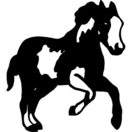 Paint Horse Stickers – Pinto Silhouette Decals (2-Pack)