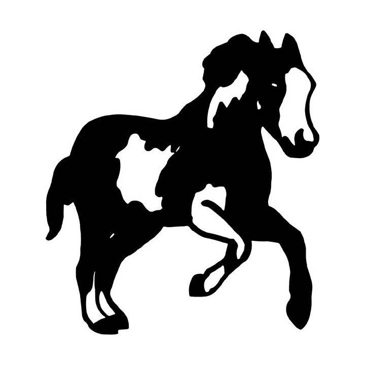 Paint Horse Stickers – Pinto Silhouette Decals (2-Pack)