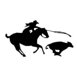 Cowboy Roping Stickers – Rodeo Western Horse Decals (2-Pack)
