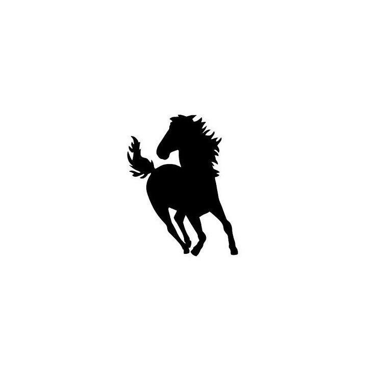 Horse Rearing Silhouette Stickers – Equestrian Decals (2-Pack)