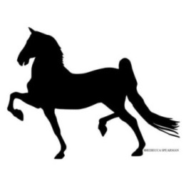 Horse Silhouette Stickers – Equestrian Decals (2-Pack)