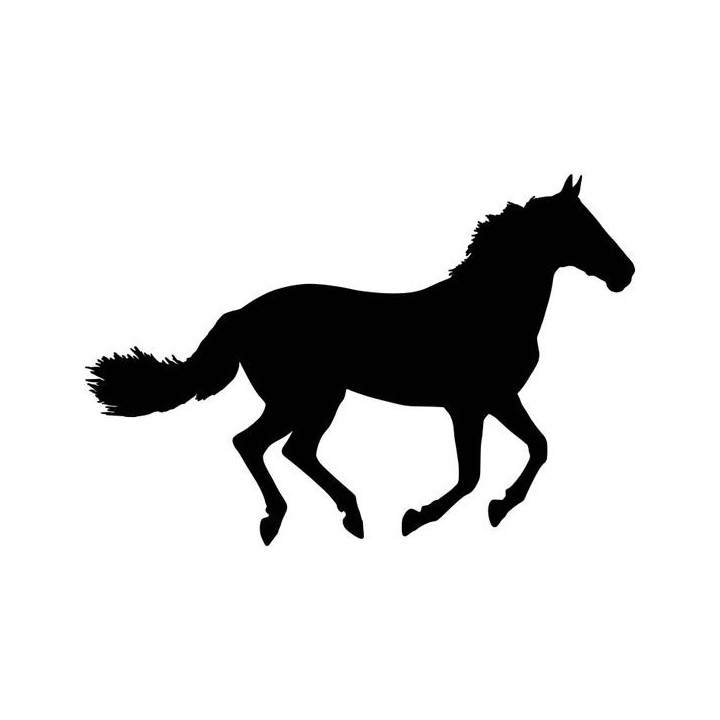 Running Horse Stickers – Galloping Stallion Decals (2-Pack)