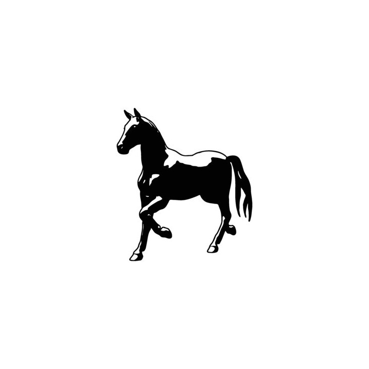 Horse Stickers – Trotting Silhouette Decals (2-Pack)