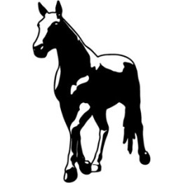 Horse Stickers – Stallion Silhouette Equestrian Decals (2-Pack)