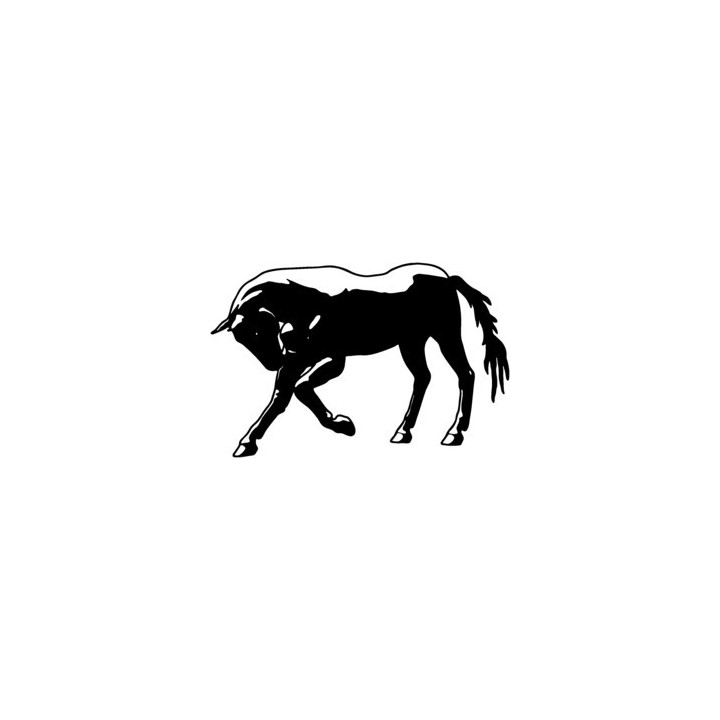 Horse Stallion Stickers – Grazing Silhouette Decals (2-Pack)
