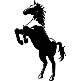 Rearing Horse Stickers – Mustang Silhouette Decals (2-Pack)