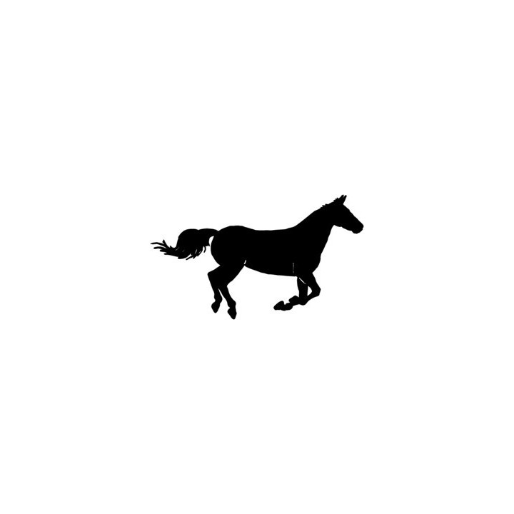 Horse Silhouette Stickers – Galloping Stallion (2-Pack)