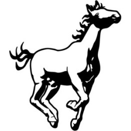 Running Horse Stickers – Galloping Mustang Decals (2-Pack)