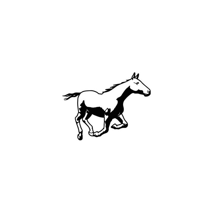 Running Horse Stickers – Pinto Equestrian Decals (2-Pack)