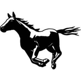 Running Horse Stickers – Galloping Silhouette Decals (2-Pack)