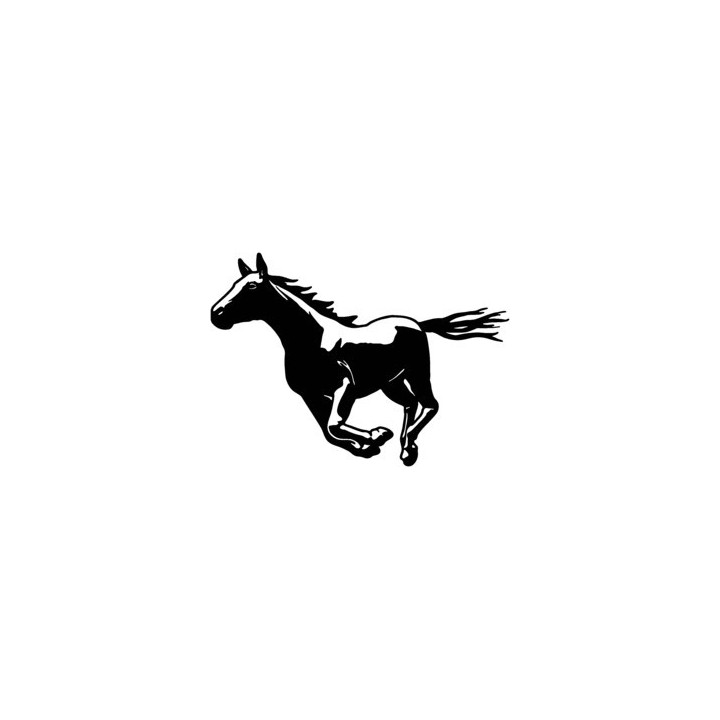 Running Horse Stickers – Galloping Silhouette Decals (2-Pack)
