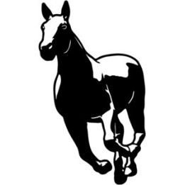 Horse Stickers – Galloping Stallion Decals (2-Pack)
