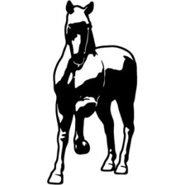Horse Stickers – Standing Horse Decals (2-Pack)