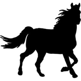 Horse Silhouette Stickers – Equestrian Decals (2-Pack)