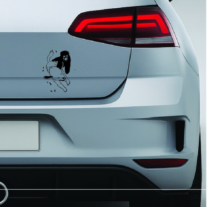 Kiba Inuzuka & Akamaru Stickers – Naruto Decals (2-Pack)