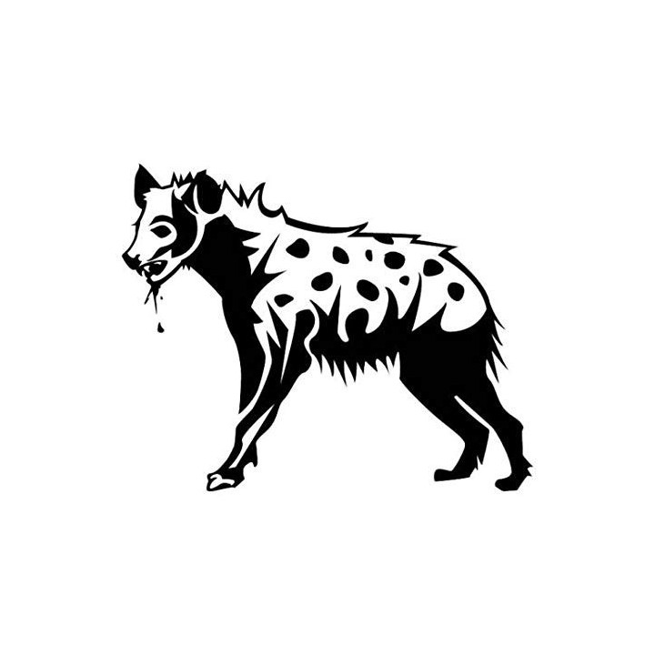 Hyena Vinyl Decal Sticker V3 - DecalsHouse