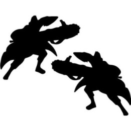 Kisame Hoshigaki Stickers – Naruto Akatsuki Decals (2-Pack)