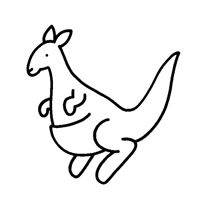 Kangaroo Vinyl Decal Sticker V11 - DecalsHouse