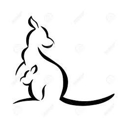 Kangaroo Vinyl Decal Sticker V18 - DecalsHouse