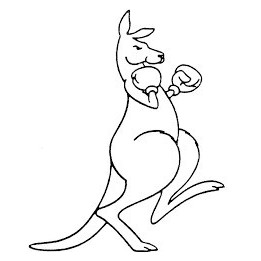 Kangaroo Vinyl Decal Sticker V20 - DecalsHouse