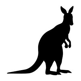 Kangaroo Vinyl Decal Sticker V4 - DecalsHouse