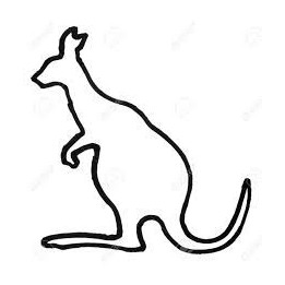 Kangaroo Vinyl Decal Sticker V8 - DecalsHouse