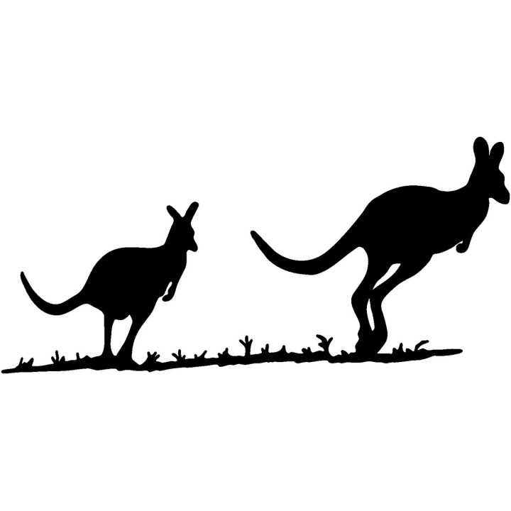 Kangaroo Vinyl Decal Sticker - DecalsHouse