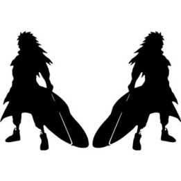 Madara Uchiha Stickers – Naruto Anime Decals (2-Pack)