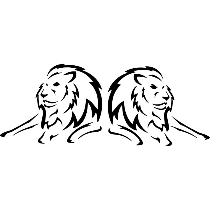 Lion Vinyl Decal Sticker V24 - DecalsHouse