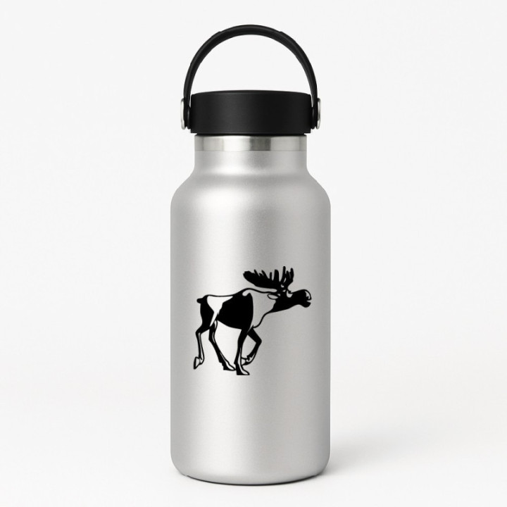 Moose Stickers V17 – Wildlife Silhouette Hunting Decals (2-Pack)