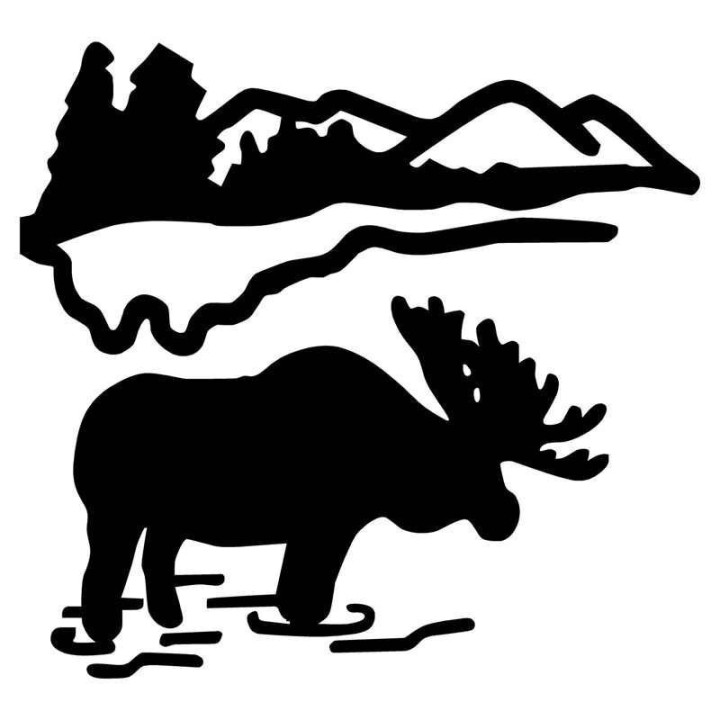 Moose Vinyl Decal Sticker V35 - DecalsHouse