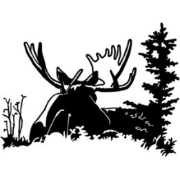 Moose Vinyl Decal Sticker V4 - DecalsHouse