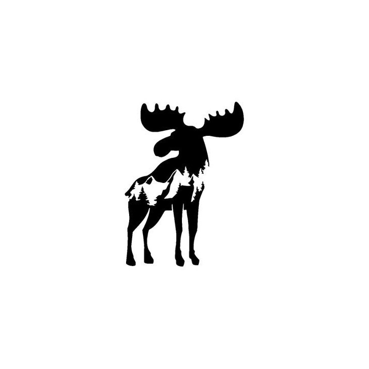 Moose Vinyl Decal Sticker V45 - DecalsHouse