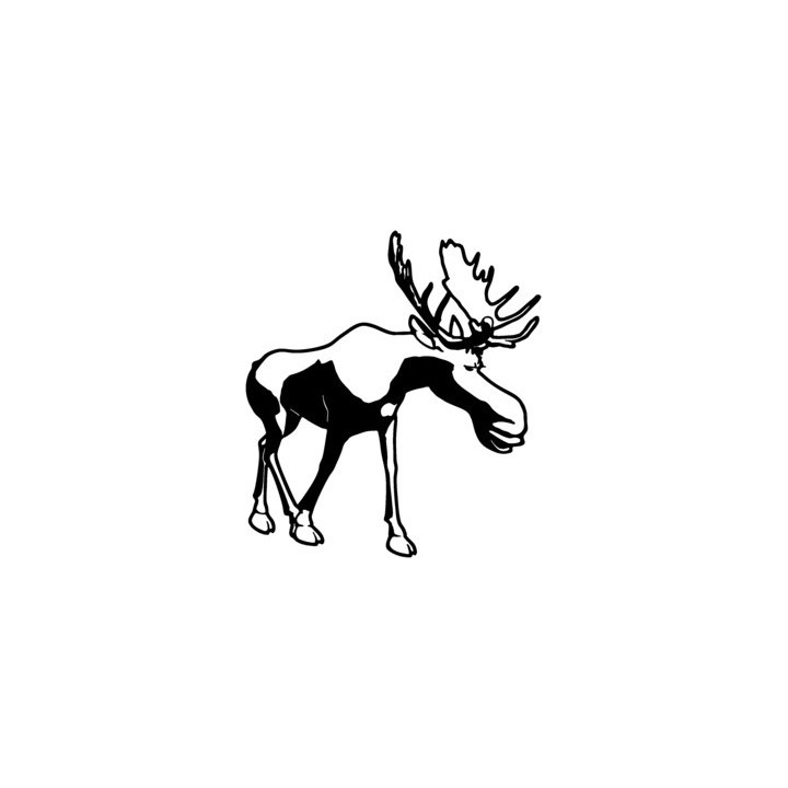 Moose Vinyl Decal Sticker V5 - DecalsHouse