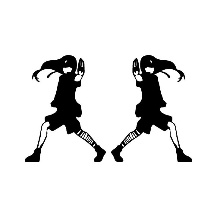 Neji Hyuga Stickers – Naruto Byakugan Anime Decals (2-Pack)
