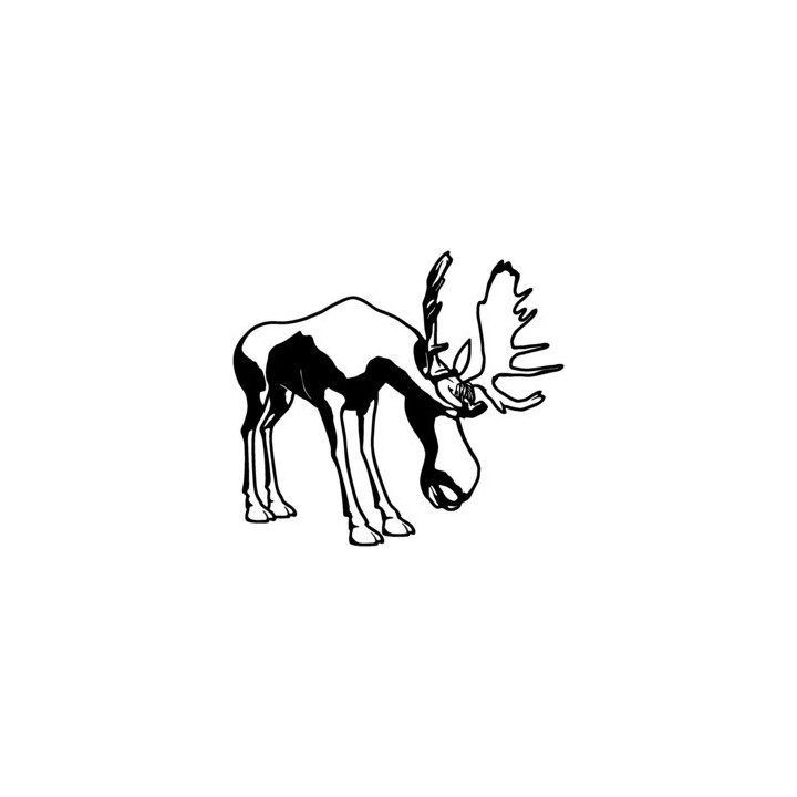 Moose Vinyl Decal Sticker V7 - DecalsHouse