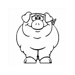 Pig Stickers – Cartoon Farm Animal Decals (2-Pack)