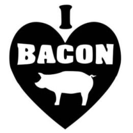 I Love Bacon Pig Stickers – Food Lover Decals (2-Pack)